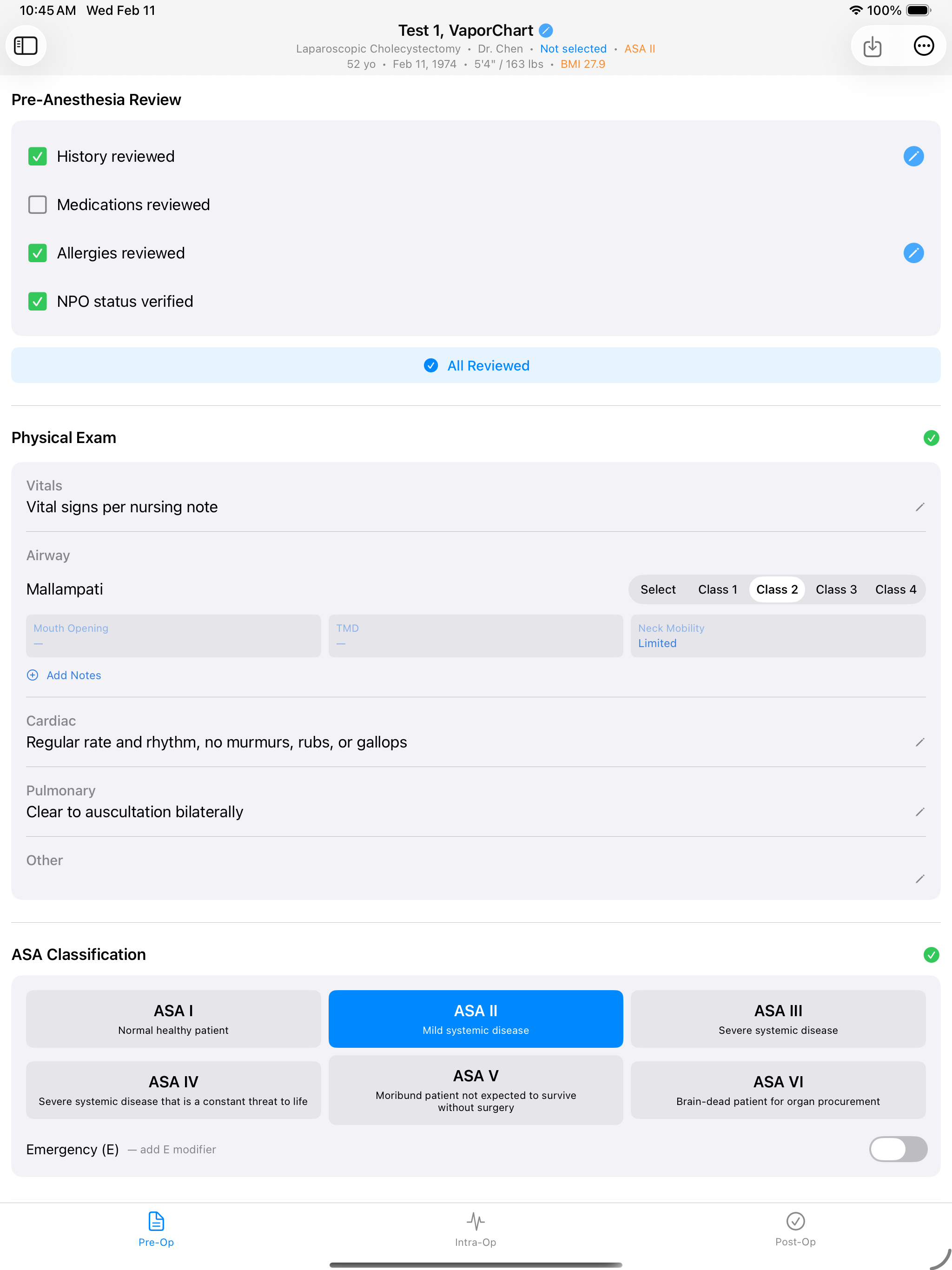 Historical beta preview: VaporChart beta pre-op assessment preview